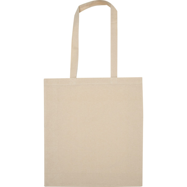 Organic cotton bag with bottom fold ADAM - Beige