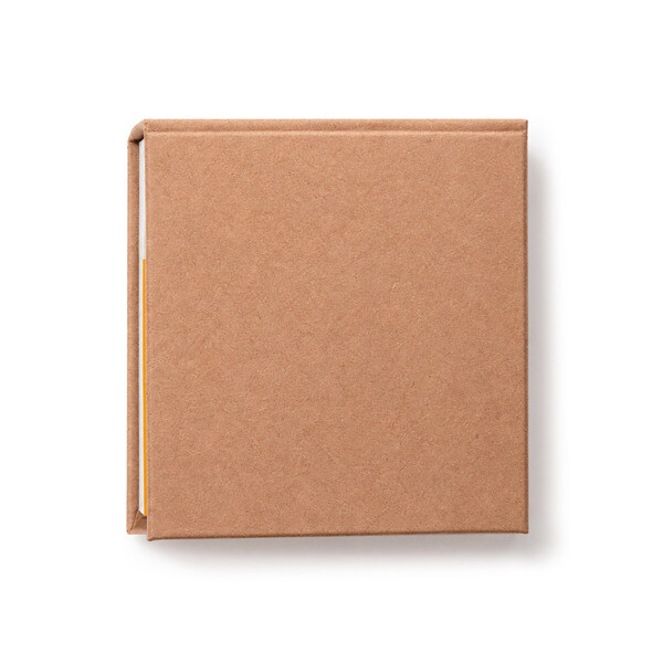 Set de notas personalizado con bloc y notas adhesivas de cartón reciclado