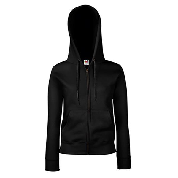 Casaco Premium Sweat Hooded Ladies 280G - 70% Algodão/ 30% Poliéster - Branco / L