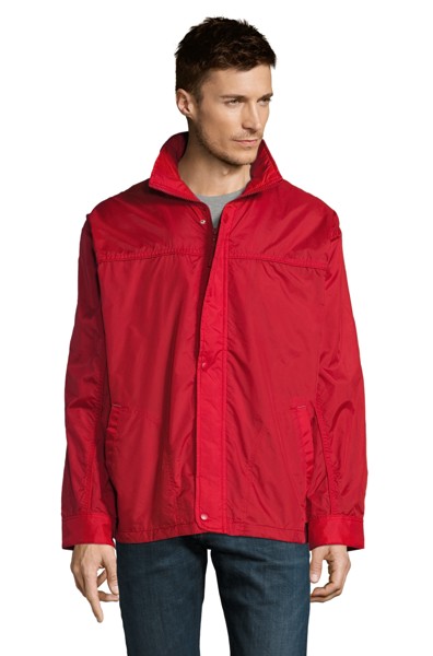 Sol's Mistral - Αδιάβροχο αντιανεμικό με επένδυση Jersey - Black / S