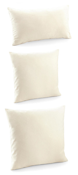 Fairtrade Cotton Canvas Cushion Cover - Black / 30X50CM (S)