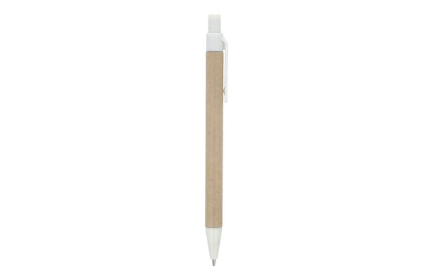 Papir kuglepen - Hvid