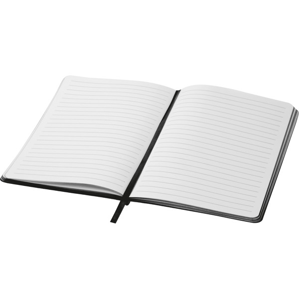 Notebook with coloured edges EVAN - Black