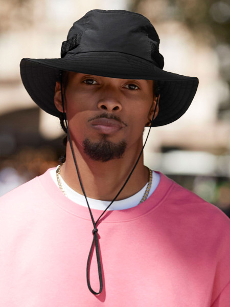 Outdoor Adventure Sun Hat - Black / L/XL