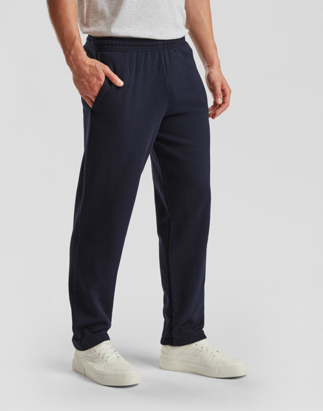 Classic Open Hem Jog Pants - Heather Grey / L