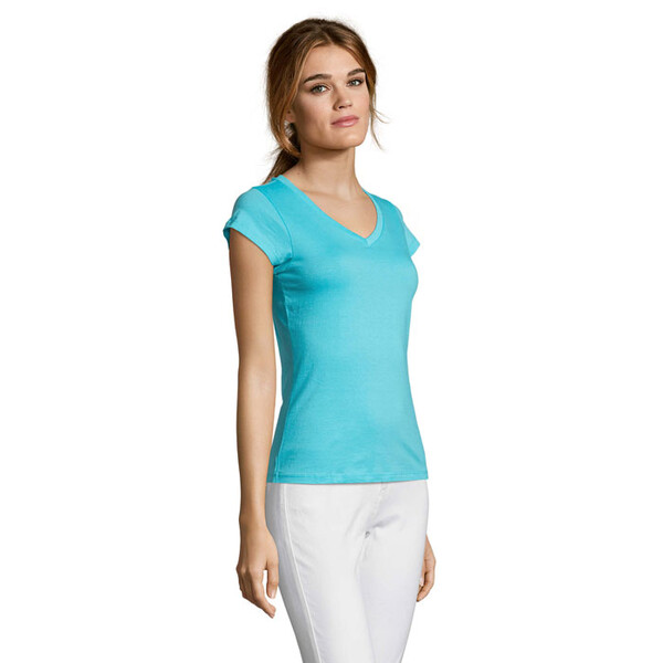 MOON T-SHIRT SENHORA 150g - Azul Atol3XL