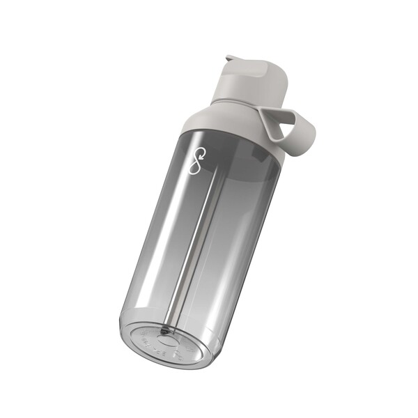 Ocean Bottle GO Clear 710 ml water bottle - Rock Grey
