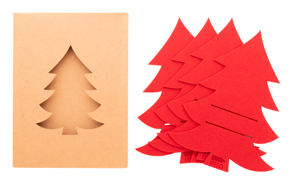 Rpet Christmas Cutlery Holder Set Tonsvik - Red