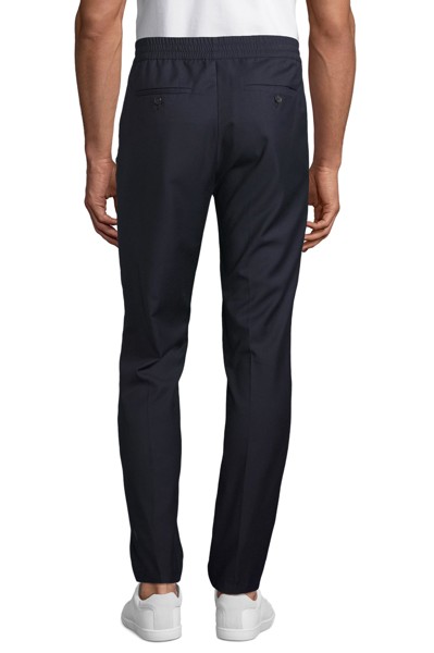 CALÇAS DE FATO COM CINTURA ELÁSTICA PARA HOMEM - NEOBLU GERMAIN MEN - Azul escuro 
