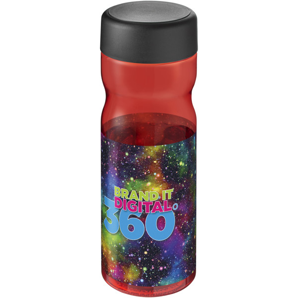 H2O Active® Base Tritan™ 650-ml-Sportflasche mit Drehdeckel - rot / schwarz