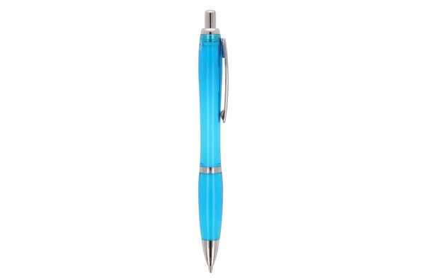 Ball pen Hawaii transparent Ocean Bound Plastic - Transparent / Light Blue