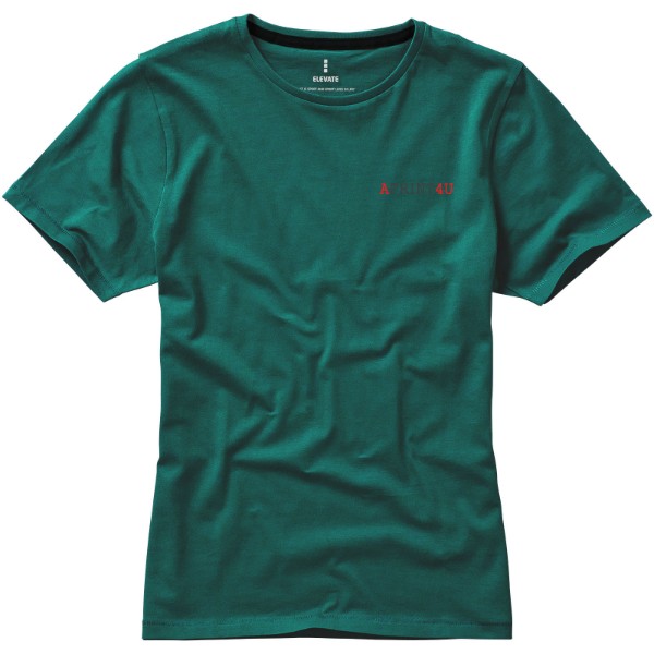 T-shirt de manga curta Nanaimo de mulher - Verde floresta / M