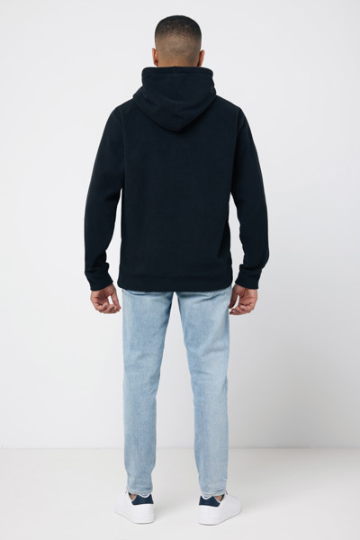Iqoniq Trivor recycled polyester microfleece hoodie - Black / 5XL