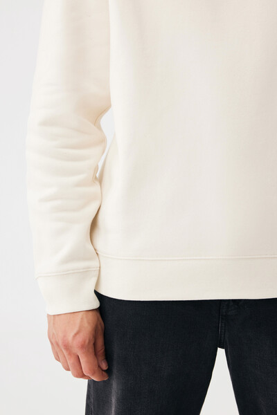 Mikina IQONIQ Torla z recyklované bavlny - Natural Raw / 4XL