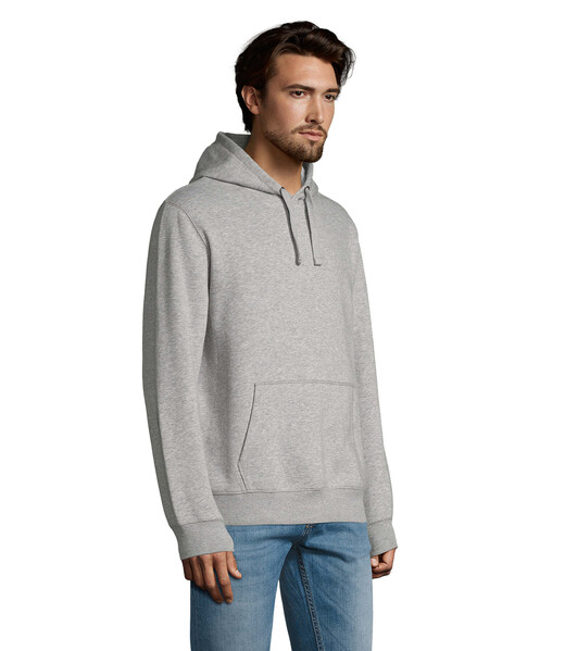 SPENCER FELPA CON CAPPUCCIO - Grigio Melange 2L