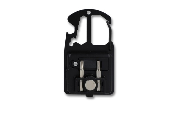 Multi-outils compacts en R-ABS et métal 7 fonctions - Noir