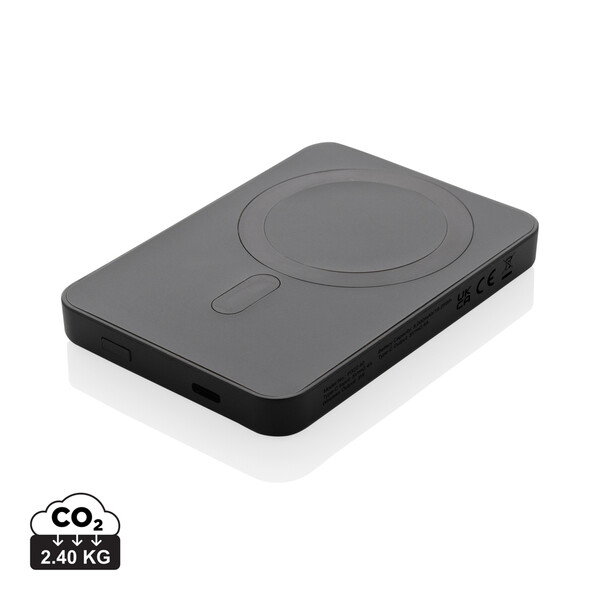 Powerbank magnétique 5000mAh en plastique RCS Magnetix - Noir