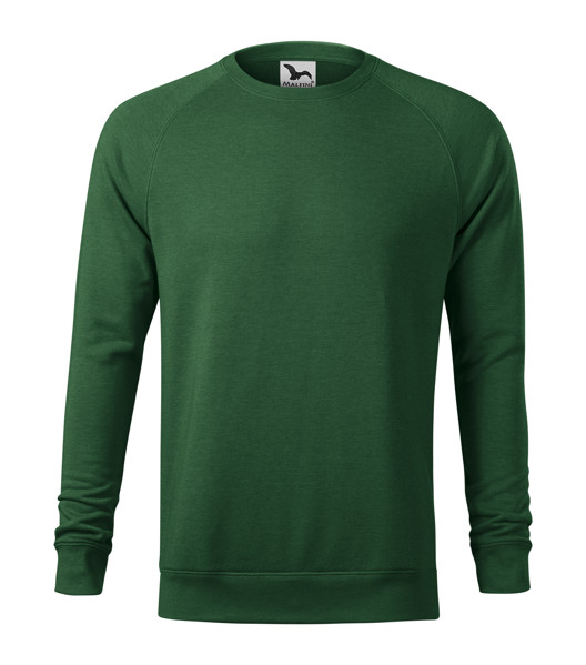 Mikina Pánská Malfini® Merger - Lahvově Zelený Melír / 3XL