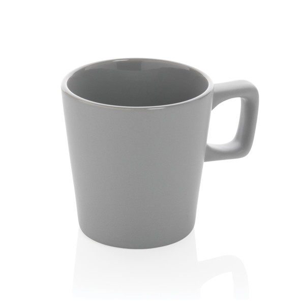 Moderní keramický hrnek na kávu 300ml - Šedá