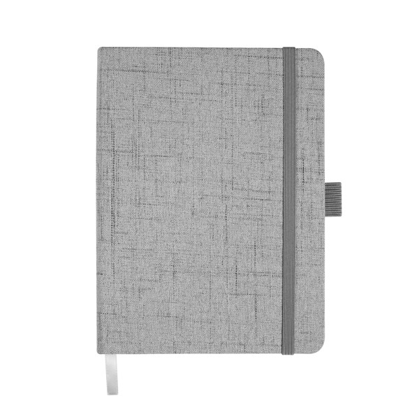 Cahier B6 couv coton - GRIS