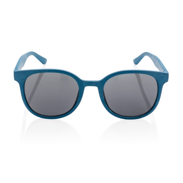 Lunettes de soleil en fibre de paille - Bleu