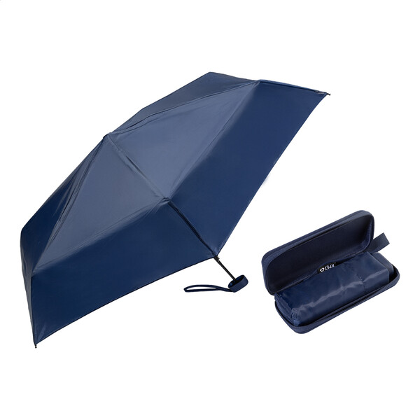 Mini parapluie en RPET Fractus - Bleu Foncé