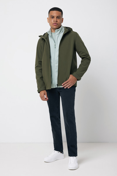 Iqoniq Makalu moška soft shell jakna 5000 mm, 300 g/m² - Khaki / 3XL