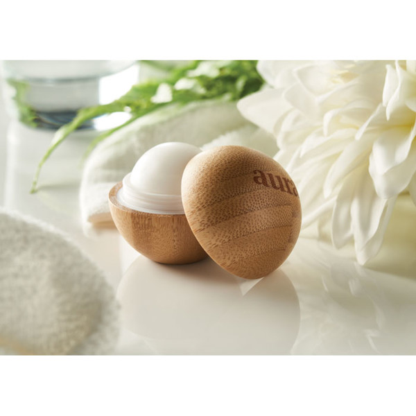 Soft Lux lip balm bamboo case, SPF10, vanilla