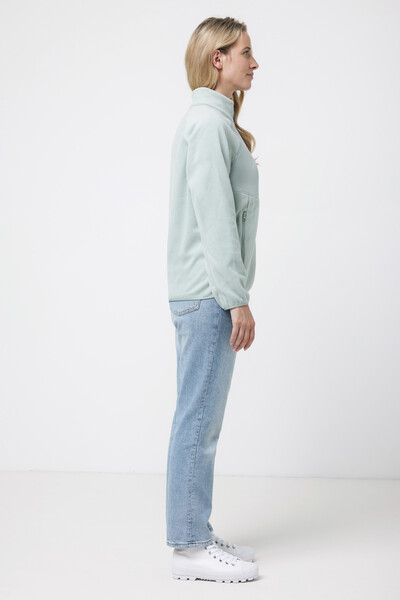 IQONIQ Talung recycled polyester microfleece zip through - Iceberg Green / XXS