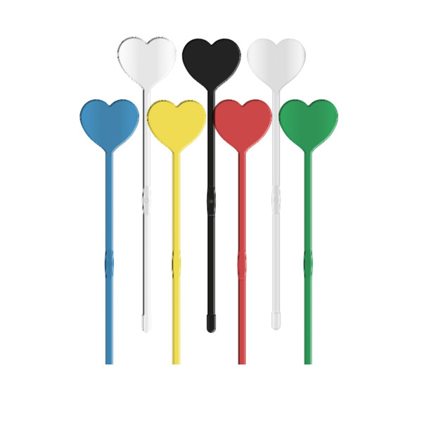 COCKTAIL STIRRER 190mm SPATULA END - Transparent / 