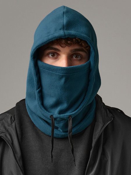 Recycled Fleece Hood - Black