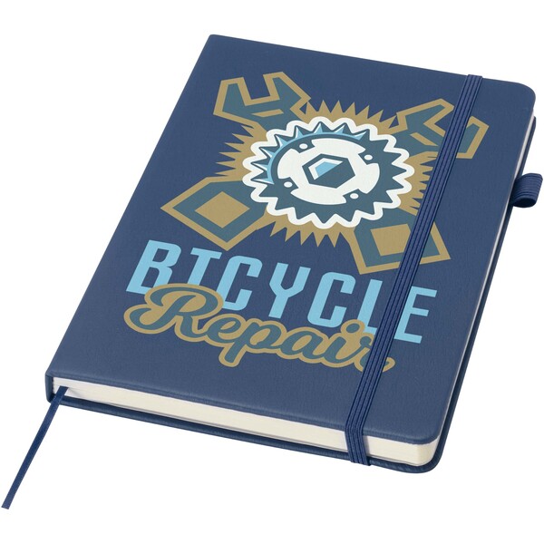 Liss A5 recycled plastic hard cover notebook - Ocean Blue