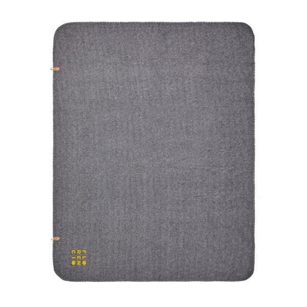 Vinga Bilton fleece plaid, 1700x1300 mm, rPET - Grey