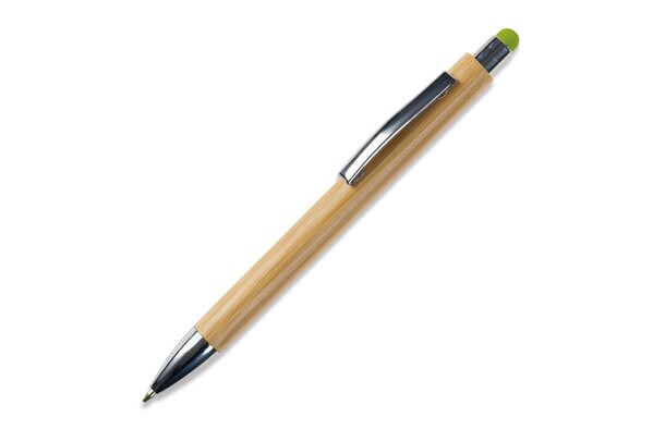 Stylo-stylet New York en bambou - Vert