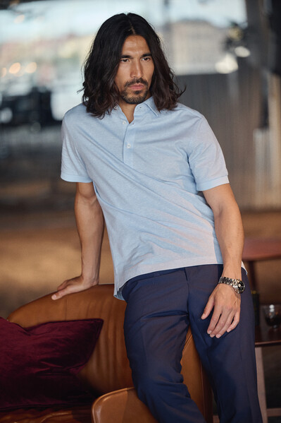 Indigo Bow 133 Polo Modern Light Blue XL