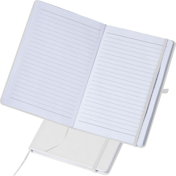 A5 notebook with lined pages LORENA - White