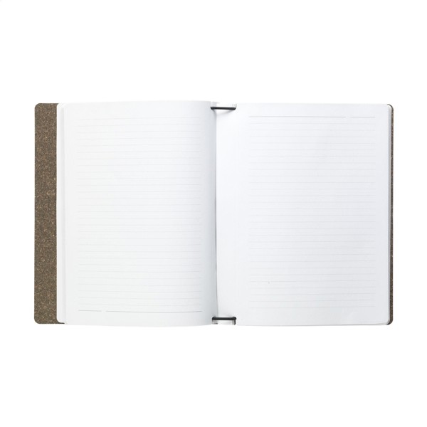 Recycled Leather Refillable Notebook A5 carnet de notes - brun