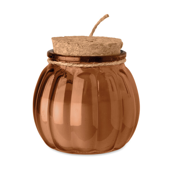 Vanilla plant based wax candle Pumkin - Brown