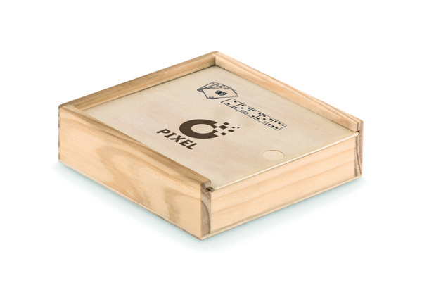 Cards and dices in box Las Vegas