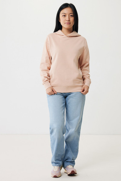 Iqoniq Yengo recycled cotton hoodie with sidepockets - Peach Nectar / L