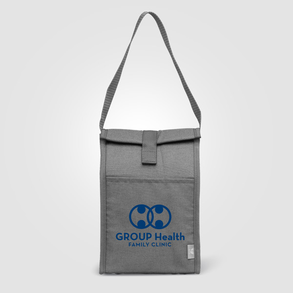 Hudson - Panier-repas réfrigéré en rPET - Gris / Sérigraphie