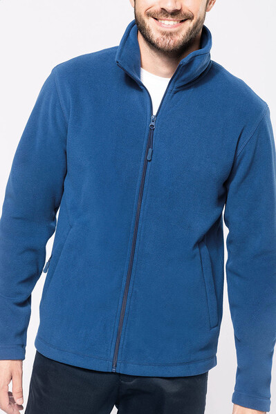 Veste Polaire À Fermeture Éclair Longue KA911 - Bleu / XL