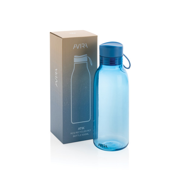 Bouteille 500 ml en rPET RCS Avira Atik - Bleu
