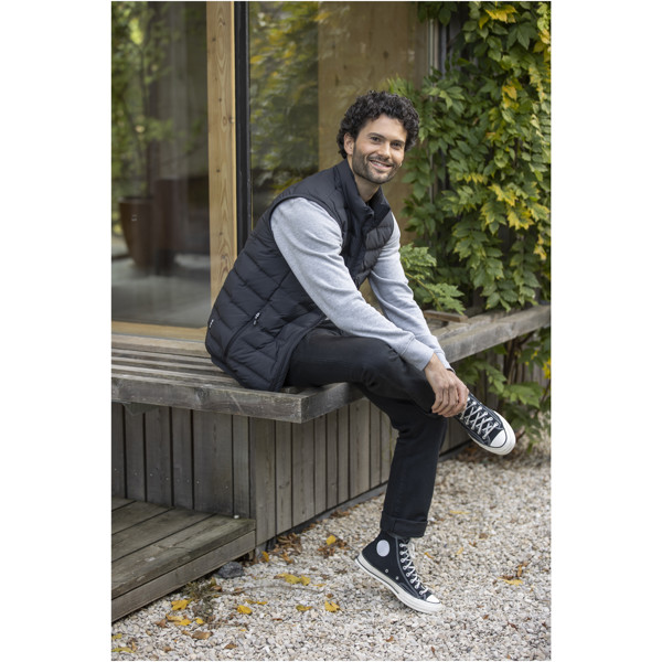 Caltha herre dunvest - Ensfarvet sort / XL
