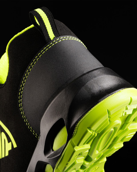 Zapato Laboral Ceryson - Negro/ Amarillo Fluor / 48