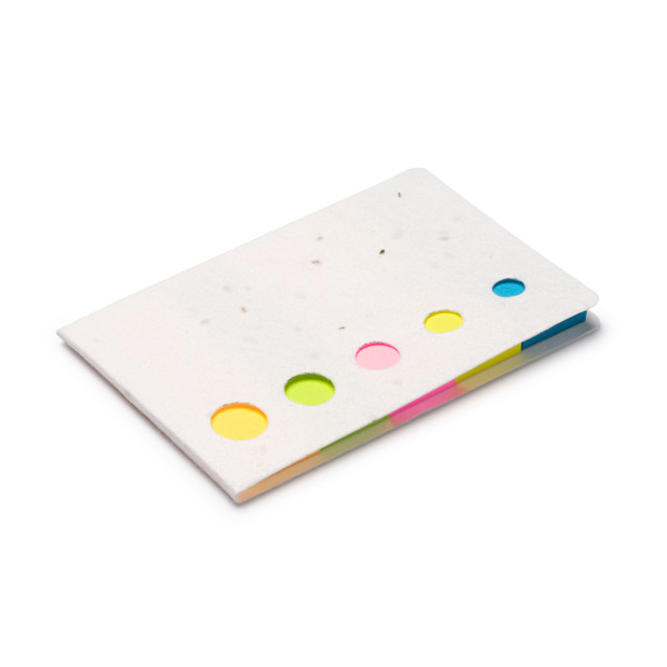 Personalised recycled paper notepad with plantable seed cover