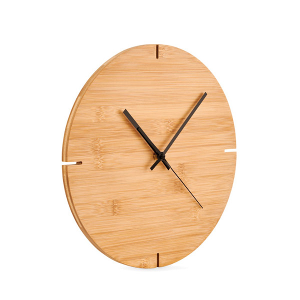 MB - Round shape bamboo wall clock Esfere
