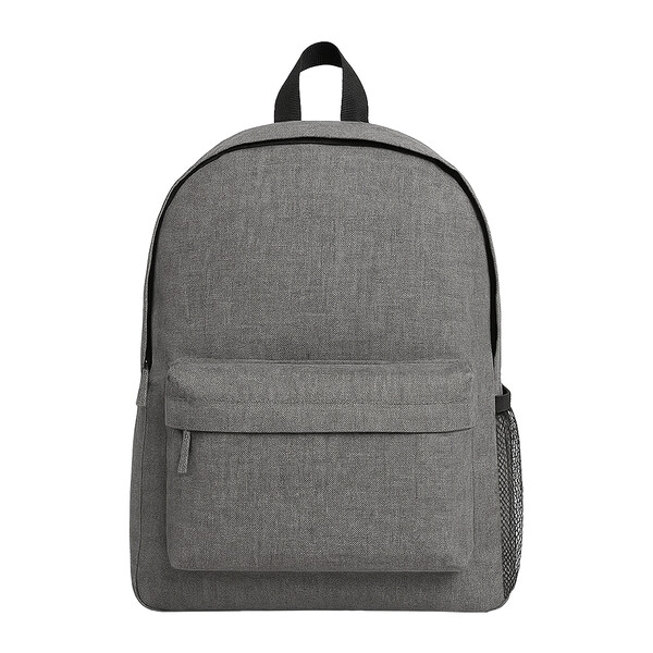 300D Melange Polyester Backpack - Grey