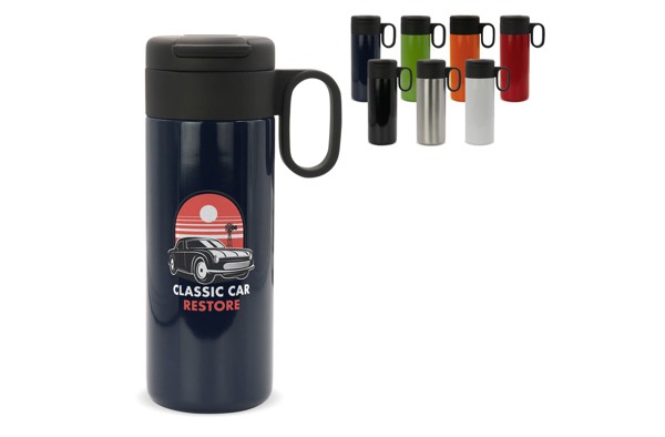 Thermo bottle Flow with handle 400ml - White