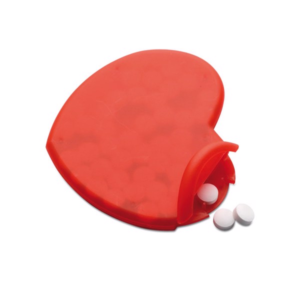 Coramint heart mint box, 8g, PP plastic